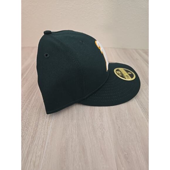 Dark Green Mesh Oakland Athletics New Era 59FIFTY Fitted  New Era-Oakland Athletics-59Fifty-Dark Green Authentic Fitted Hat-Cap Size 8
